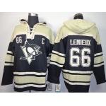 Old Time Hockey Pittsburgh Penguins #66 Mario Lemieux Black Hoodie