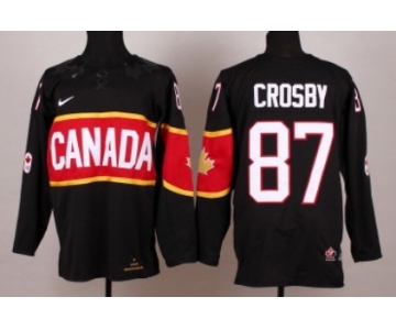 2014 Olympics Canada #87 Sidney Crosby Black Kids Jersey