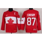 2014 Olympics Canada #87 Sidney Crosby Red Kids Jersey