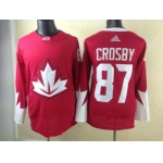 2016 IIHF Team Canada Men's #87 Sidney Crosby Red adidas Ice Hockey Stitched Jersey