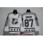 Men's Metropolitan Division Pittsburgh Penguins #87 Sidney Crosby Reebok White 2017 NHL All-Star Stitched Ice Hockey Jersey
