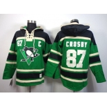 Old Time Hockey Pittsburgh Penguins #87 Sidney Crosby Green Hoodie