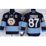 Pittsburgh Penguins #87 Sidney Crosby Navy Blue Third Kids Jersey