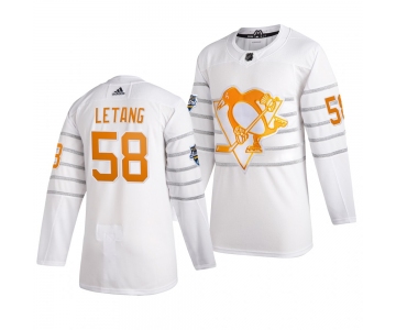 Men's Pittsburgh Penguins #58 Kris Letang White 2020 NHL All-Star Game Adidas Jersey