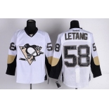 Pittsburgh Penguins #58 Kris Letang White Jersey