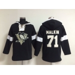 2014 Old Time Hockey Pittsburgh Penguins #71 Evgeni Malkin Black Hoodie
