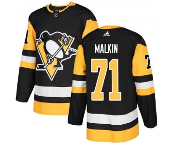 Adidas Pittsburgh Penguins #71 Evgeni Malkin Black Home Authentic Stitched Youth NHL Jersey