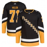Men's Pittsburgh Penguins #71 Evgeni Malkin 2021-2022 Black Stitched Jersey