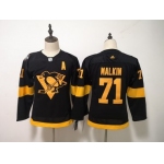 Penguins 71 Evgeni Malkin Black Women 2019 NHL Stadium Series Adidas Jersey
