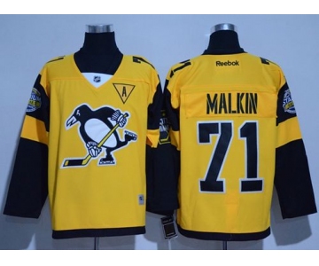 Penguins #71 Evgeni Malkin Gold 2017 Stadium Series Stitched  NHL Jersey