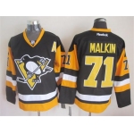 Pittsburgh Penguins #71 Evgeni Malkin Black Third Jersey