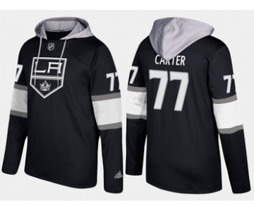 Adidas Los Angeles Kings 77 Jeff Carter Name And Number Black Hoodie
