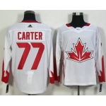 Men's Team Canada #77 Jeff Carter White 2016 World Cup of Hockey Game Jersey