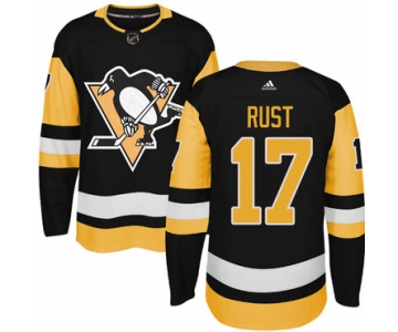 Adidas Pittsburgh Penguins #17 Bryan Rust Black Alternate Authentic Stitched NHL Jersey