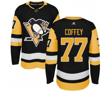 Adidas Pittsburgh Penguins #77 Paul Coffey Black Alternate Authentic Stitched NHL Jersey