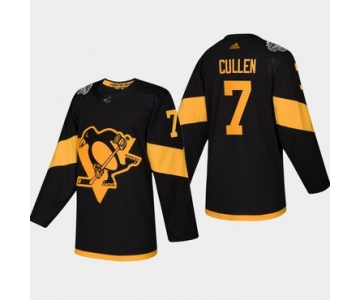 Men's #7 Matt Cullen Penguins Coors Light 2019 Stadium Series Black Authentic Jersey