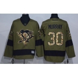 Men's Pittsburgh Penguins #30 Matt Murray Green Salute to Service Stitched NHL Reebok Hockey Jersey