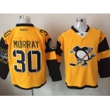 Men's Pittsburgh Penguins #30 Matt Murray Yellow 2017 Stadium Series Stitched NHL Reebok Hockey Jersey