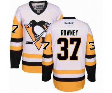 Men's Pittsburgh Penguins #37 Carter Rowney White Third Stitched NHL Reebok Hockey Jersey