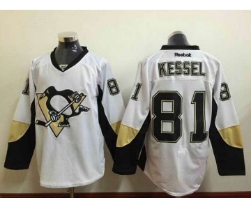Men's Pittsburgh Penguins #81 Phil Kessel White Jersey