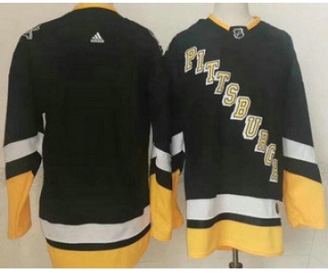 Men's Pittsburgh Penguins Blank Black Alternate Authentic Jersey