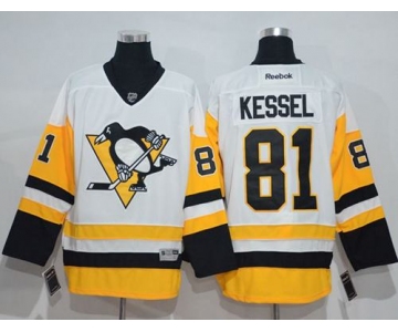 Penguins #81 Phil Kessel White New Away Stitched NHL Jersey