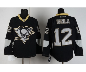 Pittsburgh Penguins #12 Jarome Iginla Black Ice Jersey