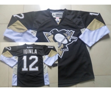 Pittsburgh Penguins #12 Jarome Iginla Black Jersey