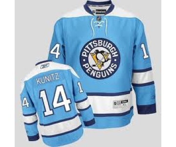 Pittsburgh Penguins #14 Chris Kunitz Light Blue Jersey