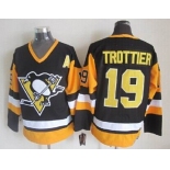Pittsburgh Penguins #19 Bryan Trottier Black Throwback CCM Jersey