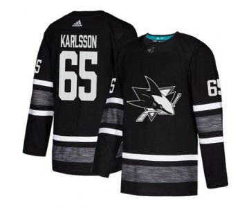 Sharks #65 Erik Karlsson Black Authentic 2019 All-Star Stitched Hockey Jersey