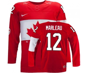 2014 Olympics Canada #12 Patrick Marleau Red Jersey