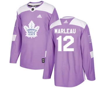 Adidas Maple Leafs #12 Patrick Marleau Purple Authentic Fights Cancer Stitched NHL Jersey