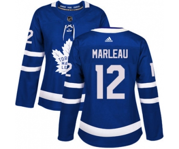Adidas Toronto Maple Leafs #12 Patrick Marleau Blue Home Authentic Women's Stitched NHL Jersey