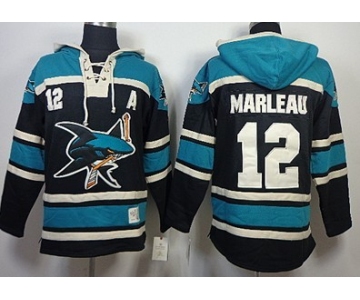 Old Time Hockey San Jose Sharks #12 Patrick Marleau Black Hoodie