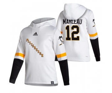 Pittsburgh Penguins #12 Patrick Marleau Adidas Reverse Retro Pullover Hoodie White