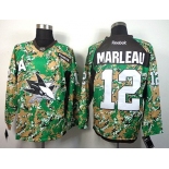 San Jose Sharks #12 Patrick Marleau 2014 Camo Jersey