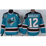 San Jose Sharks #12 Patrick Marleau Blue Jersey