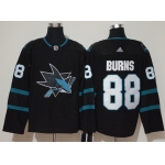 Adidas San Jose Sharks #88 Brent Burns Black Alternate Authentic Stitched NHL Jersey