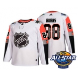 Men's San Jose Sharks #88 Brent Burns White 2018 NHL All-Star Stitched Ice Hockey Jersey