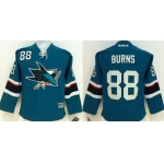 San Jose Sharks #88 Brent Burns 2014 Blue Kids Jersey