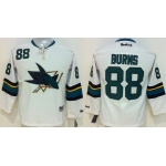 San Jose Sharks #88 Brent Burns 2014 White Kids Jersey