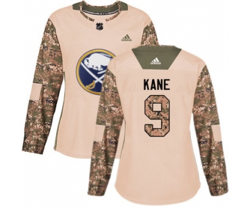Adidas Buffalo Sabres #9 Evander Kane Camo Authentic 2017 Veterans Day Women's Stitched NHL Jersey