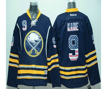 Men's Buffalo Sabres #9 Evander Kane Reebok Red USA Flag Hockey Jersey