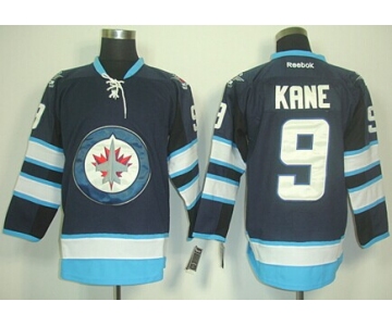 Winnipeg Jets #9 Evander Kane Navy Blue Jersey