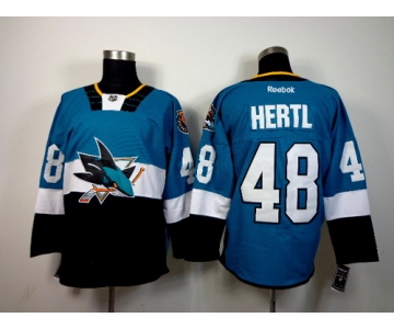 San Jose Sharks #48 Tomas Hertl 2015 Stadium Series Blue/Black Jersey