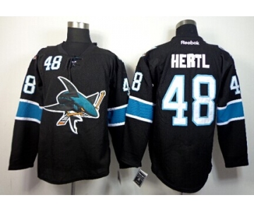 San Jose Sharks #48 Tomas Hertl Black Third Jersey