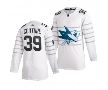 Men's San Jose Sharks #39 Logan Couture White 2020 NHL All-Star Game Adidas Jersey