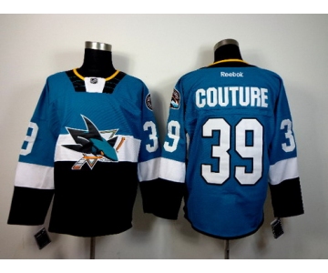 San Jose Sharks #39 Logan Couture 2015 Stadium Series Blue/Black Jersey