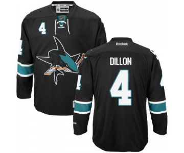 Men's San Jose Sharks #4 Brenden Dillon Black Third Jersey